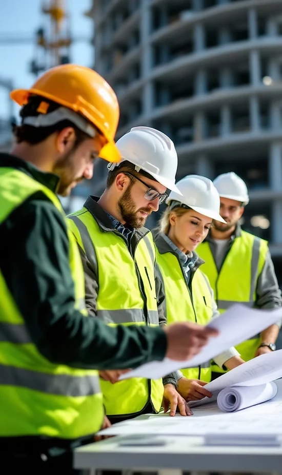 Ilustración de servicios técnicos de construcción